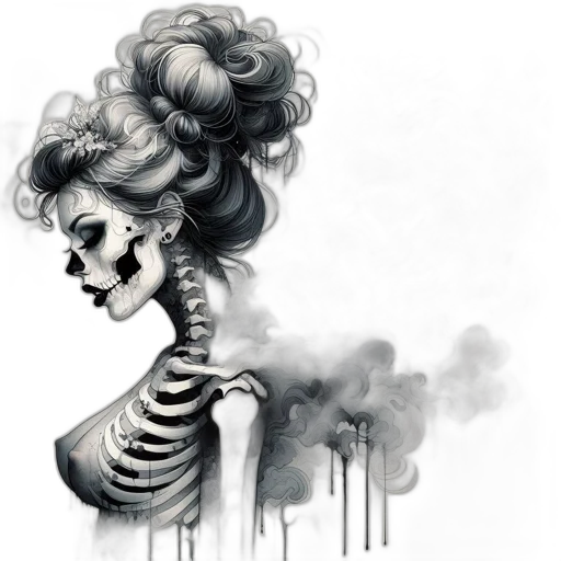 face, mask, hair, dress transparent PNG cut-out