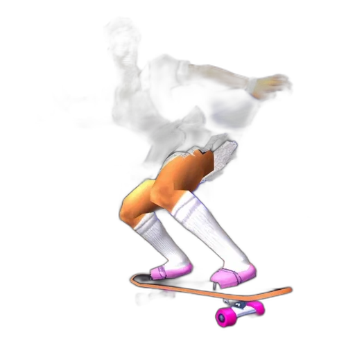 staff, vaporwave, concept art, 3d render transparent PNG cut-out