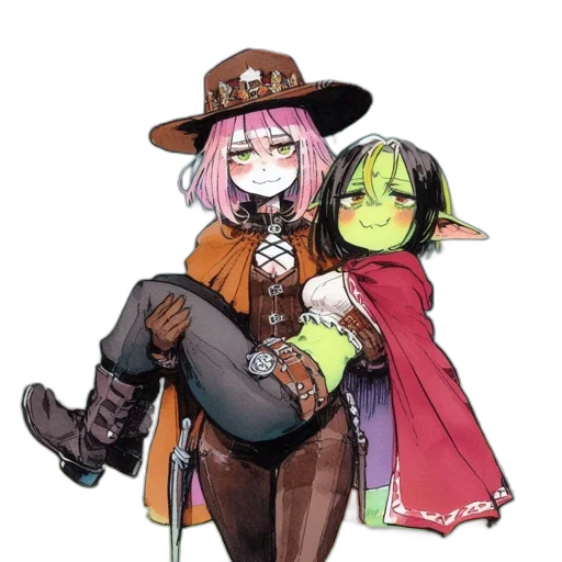 staff, hat, weapon, jacket transparent PNG cut-out
