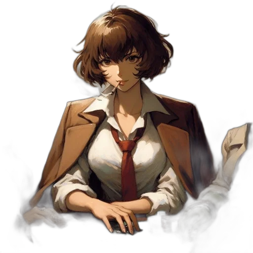 jacket, staff, face, dress transparent PNG cut-out