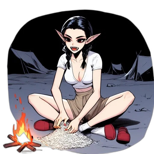 comic book art, fantasy art, concept art, cartoon transparent PNG cut-out