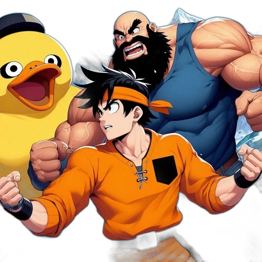 concept art, cartoon, comic book art, anime transparent PNG cut-out
