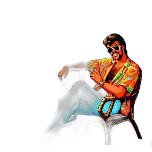 jacket, furniture, concept art, pixel art transparent PNG cut-out