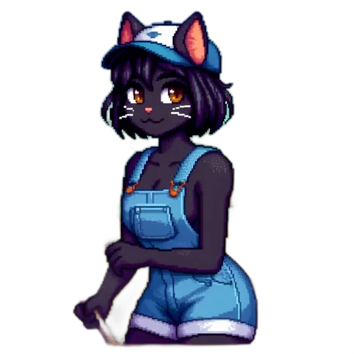 staff, dress, pixel art, cartoon transparent PNG cut-out