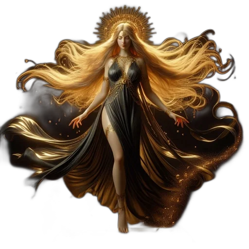 dress, hair, fantasy art, concept art transparent PNG cut-out