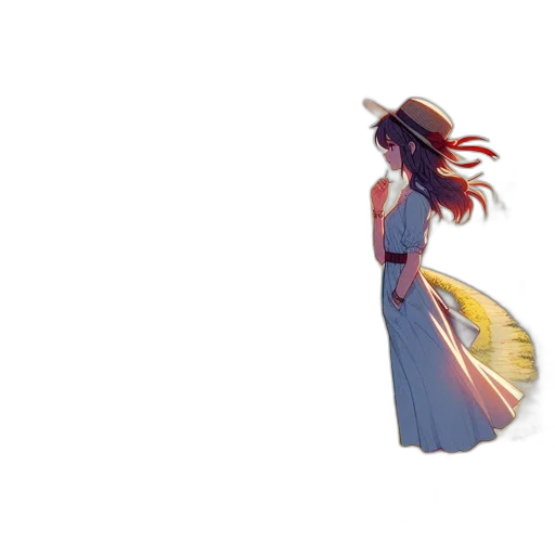dress, hair, flower, umbrella transparent PNG cut-out