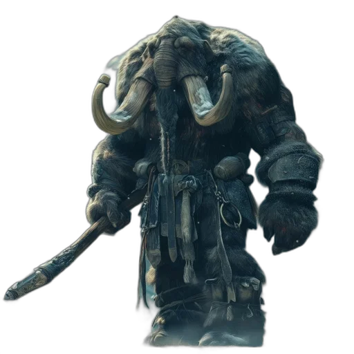 animal, creature, weapon, staff transparent PNG cut-out