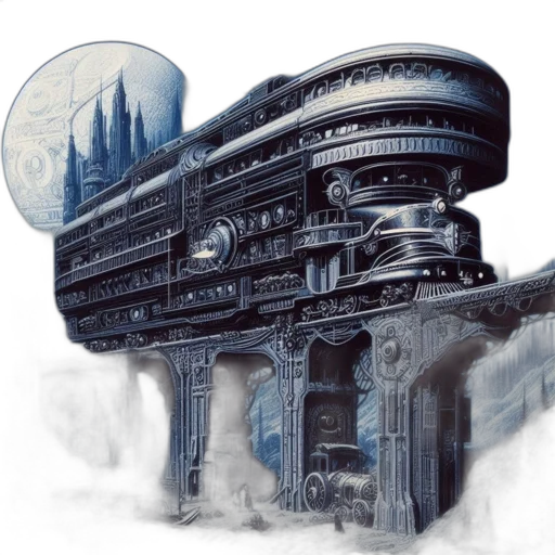 building, concept art, fantasy art, photorealistic transparent PNG cut-out