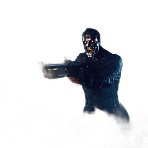 mask, robot, weapon, face transparent PNG cut-out