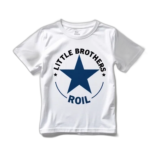 white, t-shirt, phrase, little transparent PNG cut-out