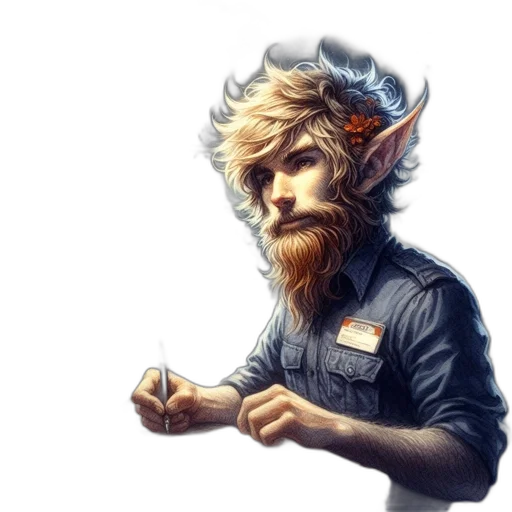 staff, dragon, face, fantasy art transparent PNG cut-out