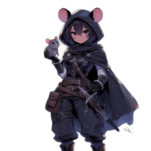 weapon, staff, jacket, animal transparent PNG cut-out