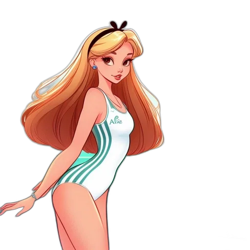 dress, cartoon, concept art, 3d render transparent PNG cut-out