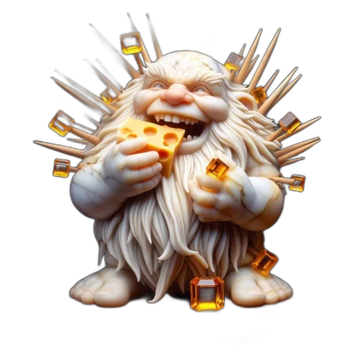 food, dragon, crown, staff transparent PNG cut-out