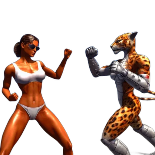 concept art, pixel art, comic book art, 3d render transparent PNG cut-out