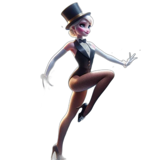 hat, staff, dress, robot transparent PNG cut-out