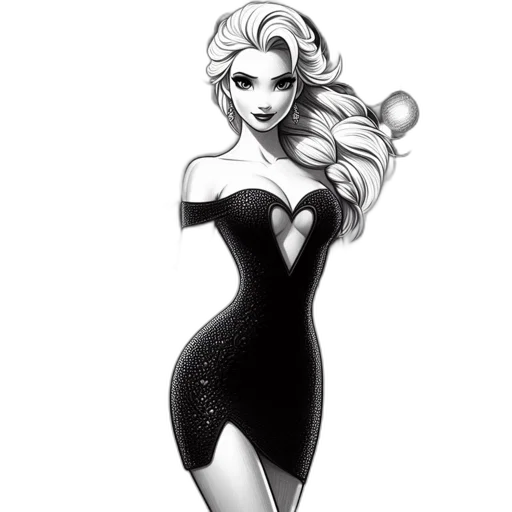 dress, jewelry, cartoon, comic book art transparent PNG cut-out