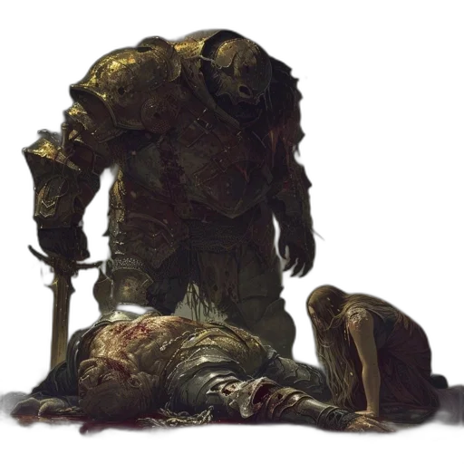 creature, weapon, sword, concept art transparent PNG cut-out