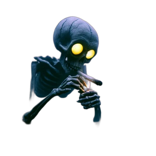 creature, robot, staff, weapon transparent PNG cut-out