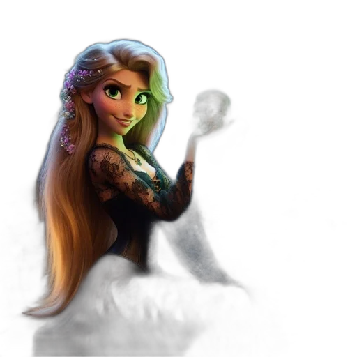 hair, dragon, fantasy art, concept art transparent PNG cut-out
