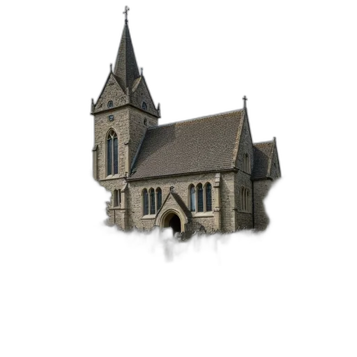building, staff, crown, 3d render transparent PNG cut-out