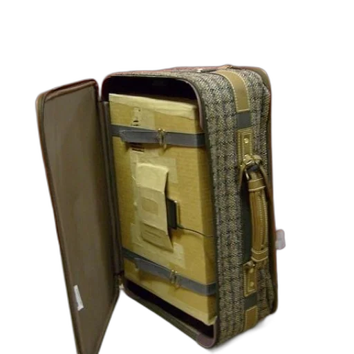 furniture, 3d render, suitcase, cardboard transparent PNG cut-out