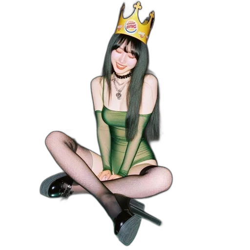 crown, dress, hat, staff transparent PNG cut-out