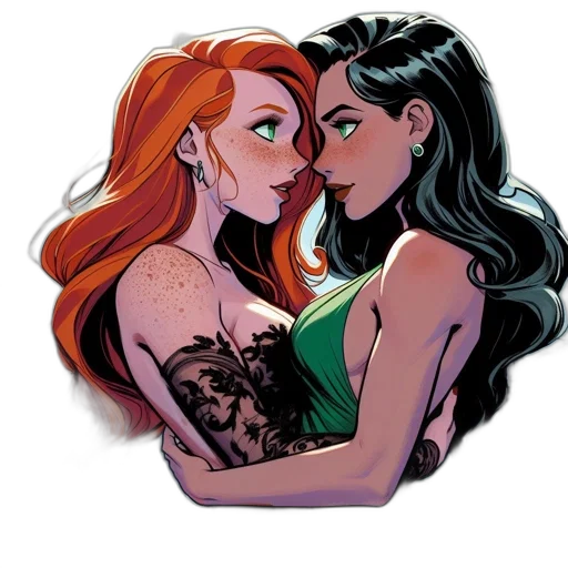 comic book art, concept art, cartoon, fantasy art transparent PNG cut-out