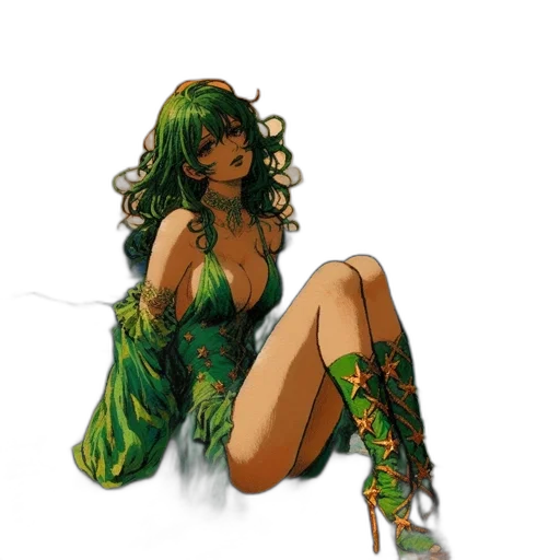 dress, comic book art, fantasy art, concept art transparent PNG cut-out