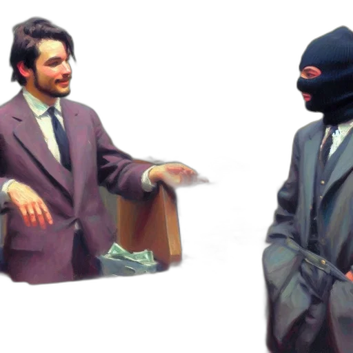 jacket, mask, hat, face transparent PNG cut-out