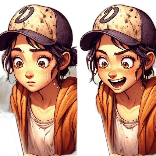 face, hat, concept art, comic book art transparent PNG cut-out