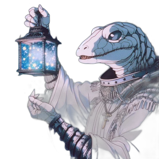 dragon, creature, staff, mask transparent PNG cut-out