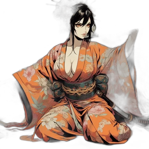 concept art, fantasy art, watercolor, anime transparent PNG cut-out