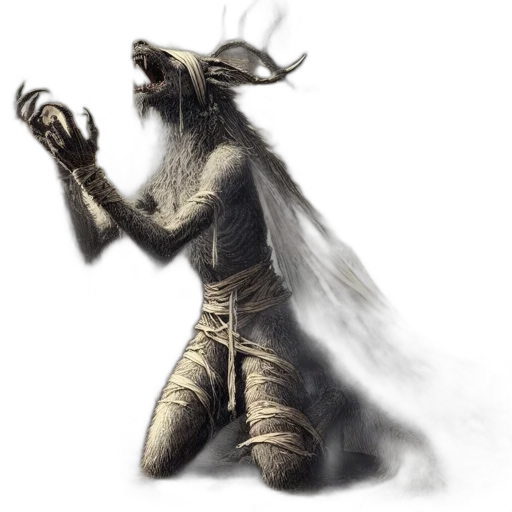 creature, mask, animal, staff transparent PNG cut-out