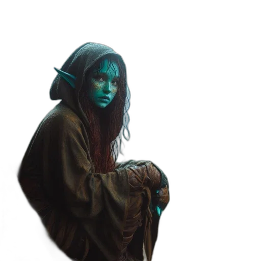 mask, staff, face, creature transparent PNG cut-out
