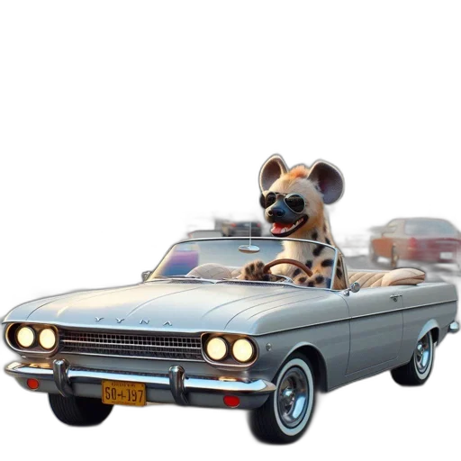 car, animal, concept art, 3d render transparent PNG cut-out