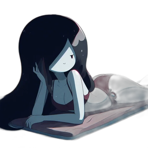 mask, creature, dress, hair transparent PNG cut-out