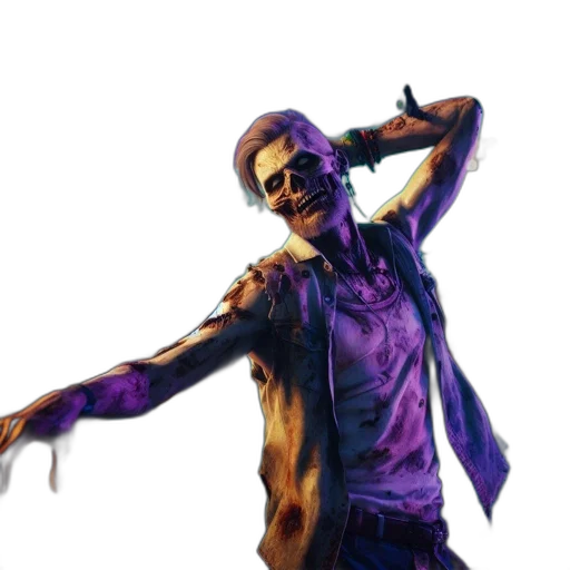 jacket, staff, concept art, cyberpunk transparent PNG cut-out