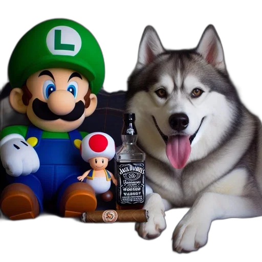 animal, bottle, hat, pixel art transparent PNG cut-out