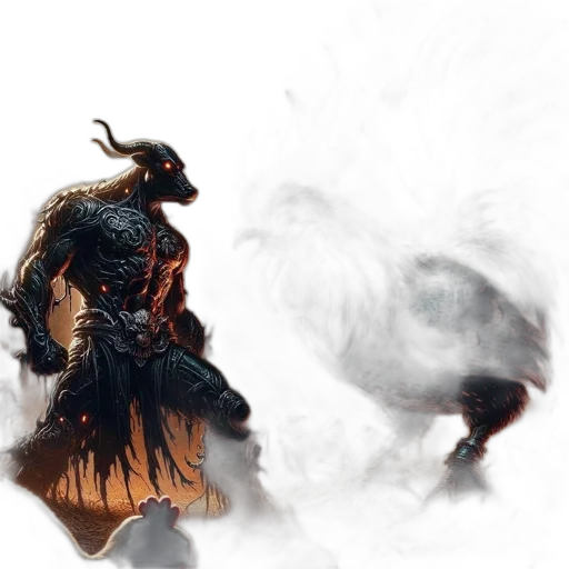 dragon, mask, creature, sword transparent PNG cut-out