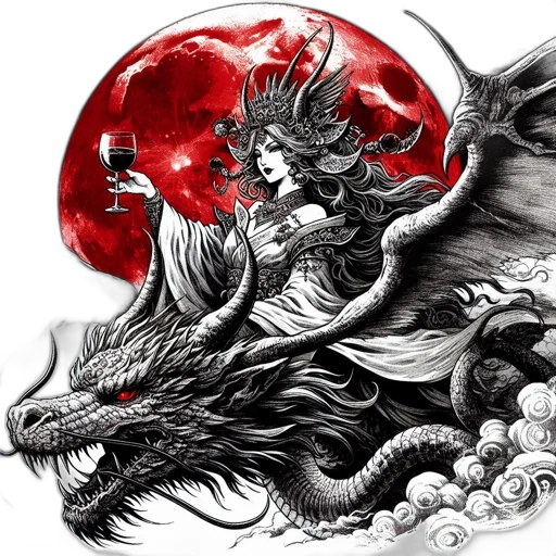 dragon, fantasy art, concept art, comic book art transparent PNG cut-out
