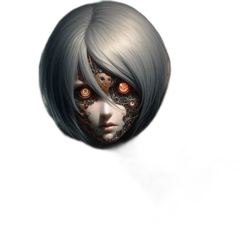 mask, face, staff, creature transparent PNG cut-out