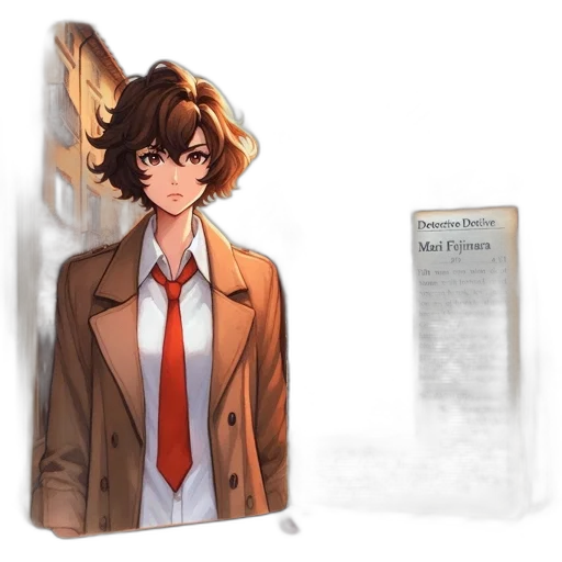 jacket, staff, mask, weapon transparent PNG cut-out