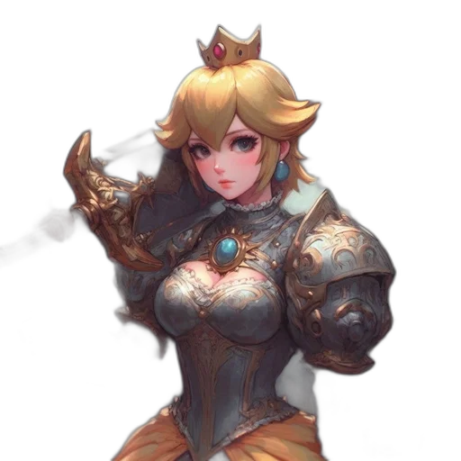 weapon, sword, crown, dress transparent PNG cut-out
