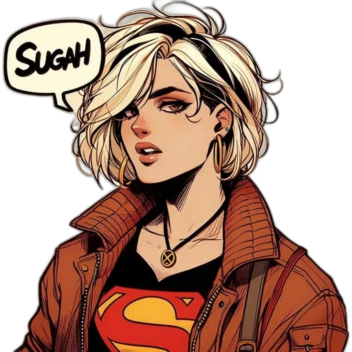 jacket, comic book art, concept art, cartoon transparent PNG cut-out