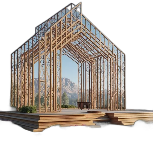 building, furniture, 3d render, concept art transparent PNG cut-out