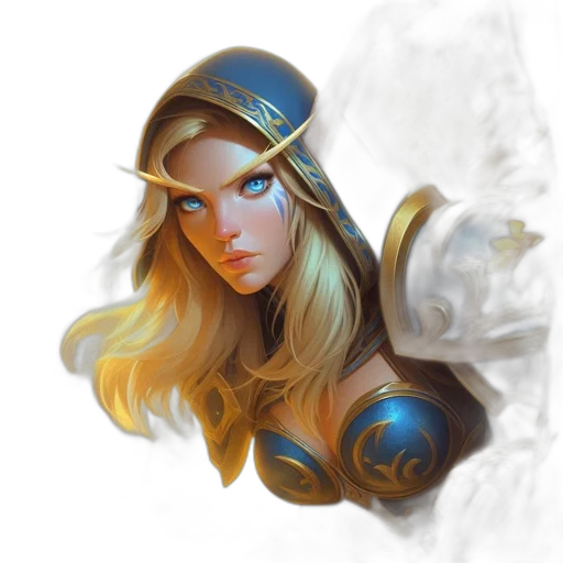 crown, face, staff, fantasy art transparent PNG cut-out