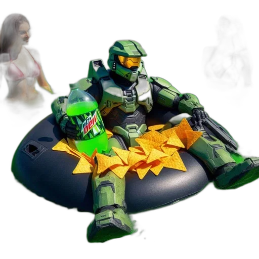 robot, weapon, concept art, 3d render transparent PNG cut-out