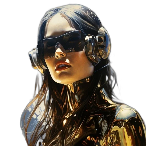 robot, mask, jewelry, face transparent PNG cut-out