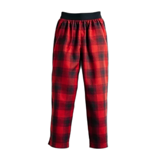 red, pair, plaid, pants transparent PNG cut-out